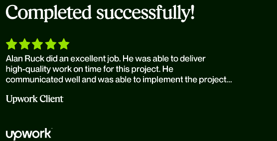Upwork - Alan Ruck - Cloud Architecture & Devops Engineering
